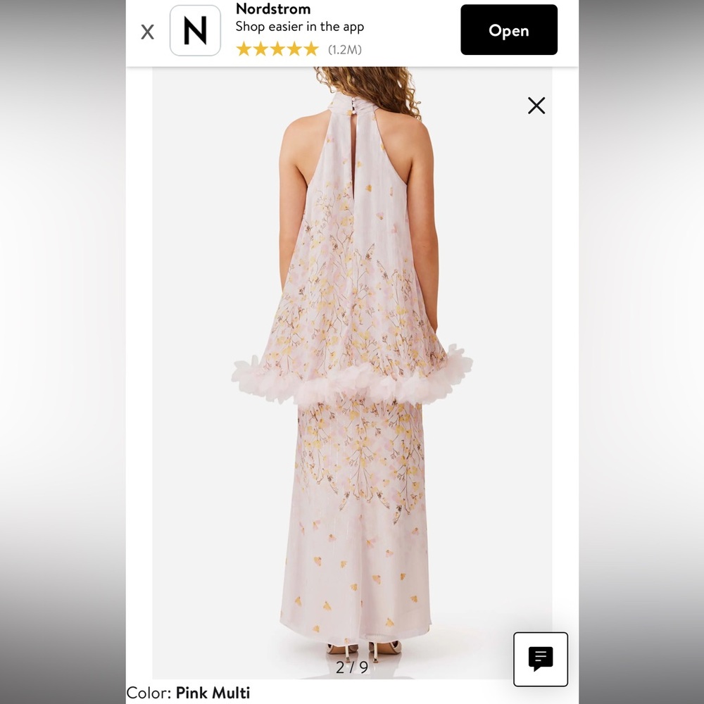 Elliatt Tulsia Capelet Maxi Dress